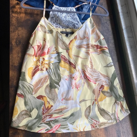 White House Black Market Tops - WHBM Silky Cami with Lace detail